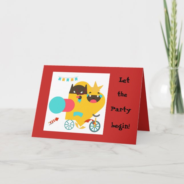 Carte de voeux d'anniversaire (Devant)