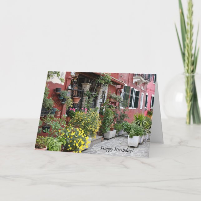 Carte de vœux d'anniversaire (Devant)