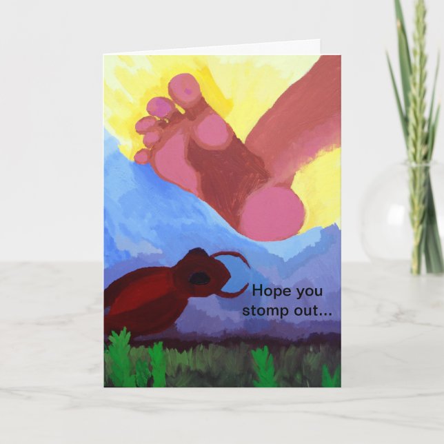 carte de voeux d'anniversaire (Devant)
