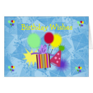 Carte de voeux d'anniversaire
