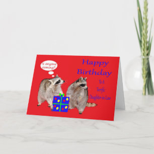 Carte de voeux d'anniversaire à la belle-fille