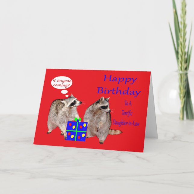 Carte de voeux d'anniversaire à la belle-fille (Devant)