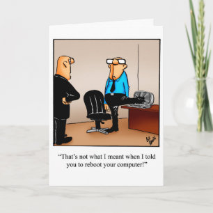 Carte de voeux d'anniversaire amusante