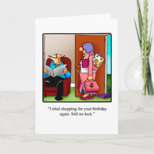 Carte de voeux d'anniversaire amusante