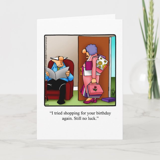 Carte de voeux d'anniversaire amusante (Devant)