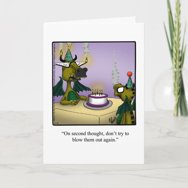 Carte de voeux d'anniversaire amusante (Devant)