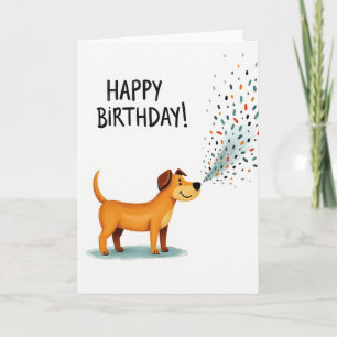 Carte de vœux d'anniversaire avec confettis pour c