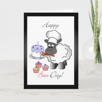 Carte de voeux d'anniversaire Baker