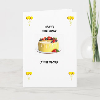 Carte de vœux d'anniversaire - Ballons jaunes