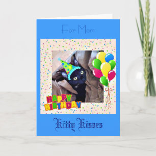 Carte de voeux d'anniversaire de Kitty Black