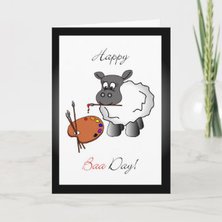 Carte de voeux d'anniversaire de l'artiste