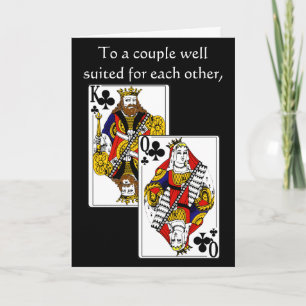 Carte de voeux d'anniversaire de roi et de Reine
