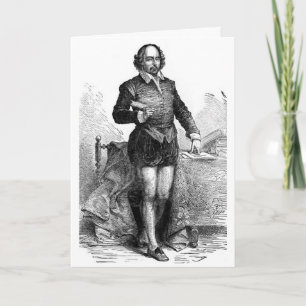 Carte de voeux d'anniversaire de Shakespeare