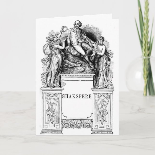 Carte de voeux d'anniversaire de Shakespeare (Devant)