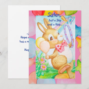 Carte de voeux d'anniversaire de soeur