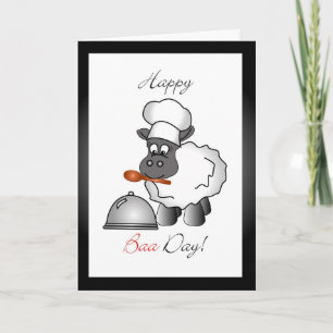 carte de voeux d'anniversaire du chef