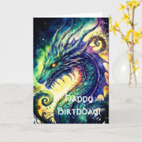 Carte de voeux d'anniversaire du Dragon celtique