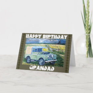 Carte de voeux d'anniversaire "FREYA" pour Grand-p