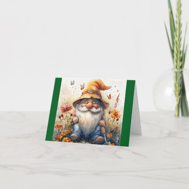 Carte de voeux d'anniversaire Garden Gnome (Devant)