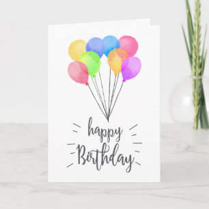 Carte de voeux d'anniversaire heureuse pour les ba