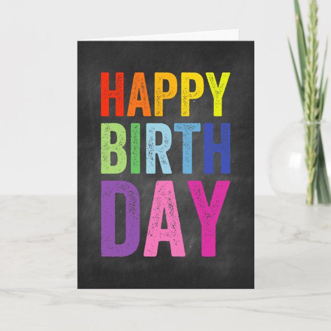 Carte de vœux d'anniversaire Joyeux Anniversaire R (Devant)