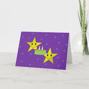 Carte de voeux d'anniversaire jumeaux