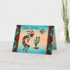 Carte de voeux d'anniversaire Kokopelli