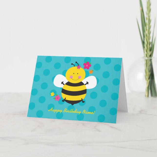 Carte de voeux d'anniversaire personnalisée (Devant)
