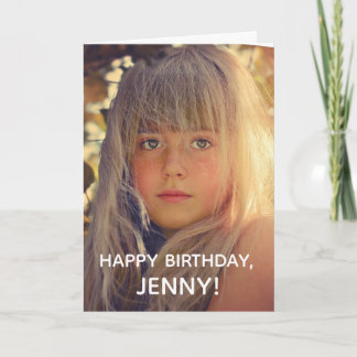 Carte de vœux d'anniversaire personnalisée avec ph