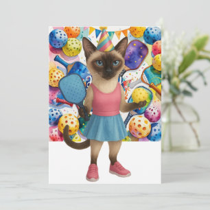 Carte de vœux d'anniversaire Pickleball