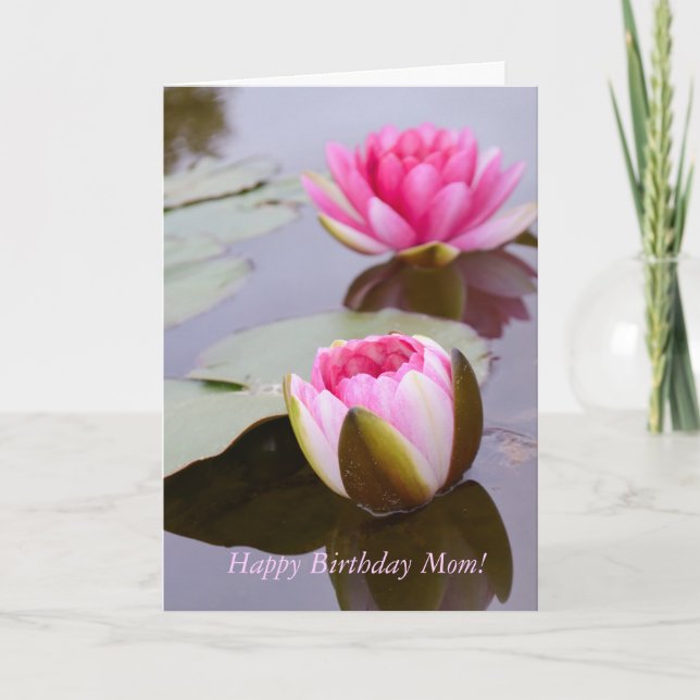 Carte de voeux d'anniversaire pour maman avec napp (Devant)