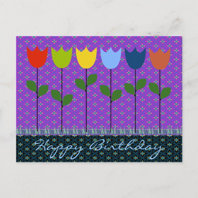 Carte de voeux d'anniversaire pour tous les âges : (Devant)