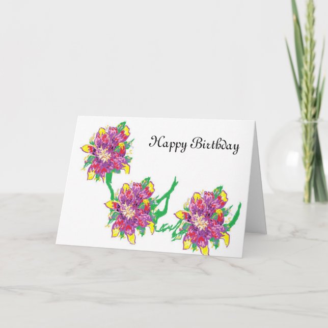 Carte de voeux d'anniversaire pour un grand Gal (Devant)