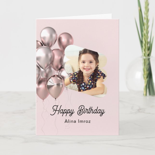 Carte de voeux d'anniversaire sur mesure (Devant)