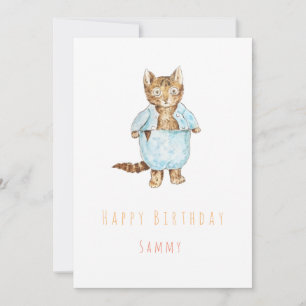 Carte de voeux d'anniversaire Tom Kitten 