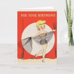 Carte de voeux d'anniversaire vintage