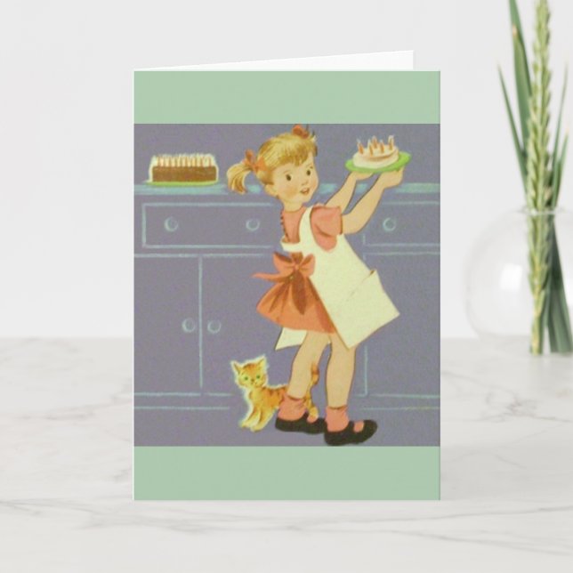 Carte de voeux d'anniversaire vintage (Devant)