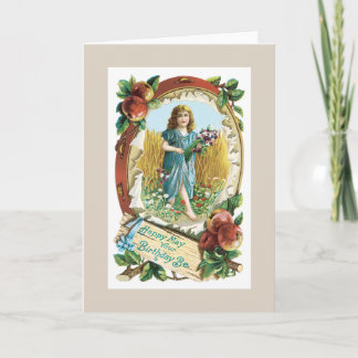 Carte de voeux d'anniversaire vintage #2