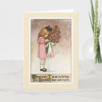 Carte de voeux d'anniversaire vintage #3