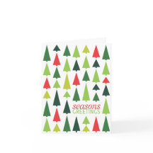 Carte de voeux d'arbre de Noël