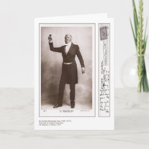 Carte de voeux d'arbre d'Herbert Beerbohm d'acteur