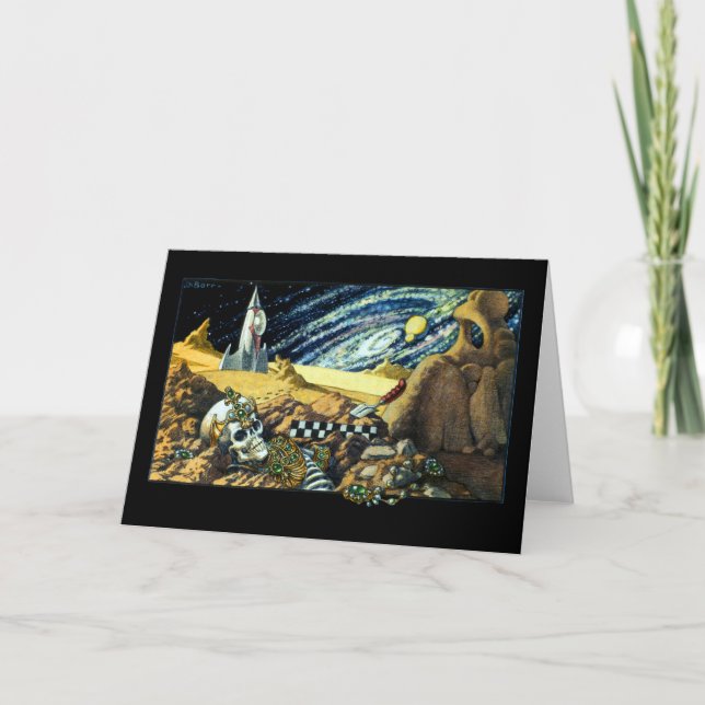 Carte de voeux d'archéologie Alien (Devant)