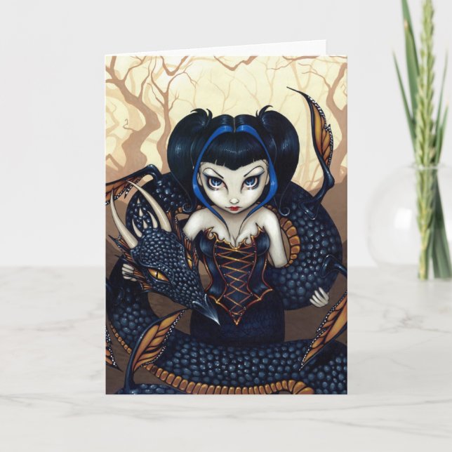 Carte de voeux "Dark Dragon" (Devant)