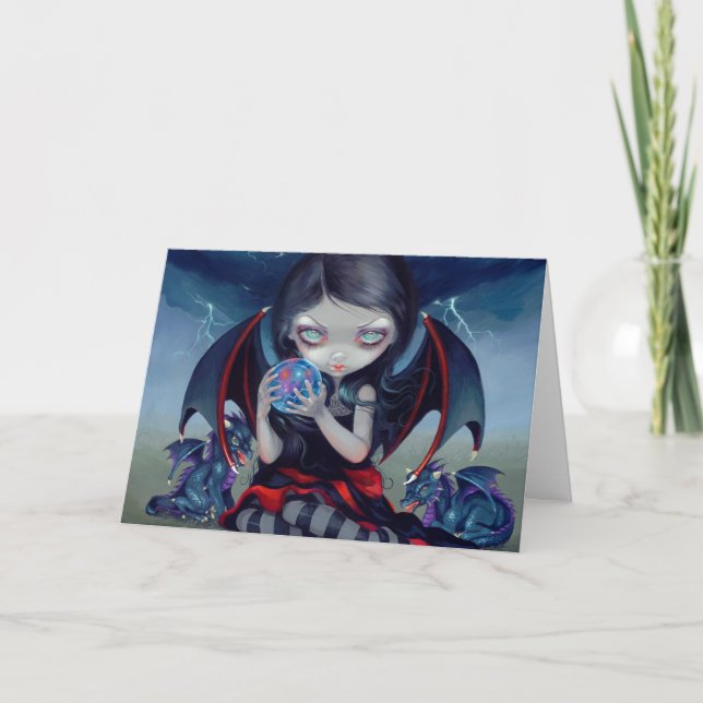 Carte de voeux "Dark Dragonling" (Devant)