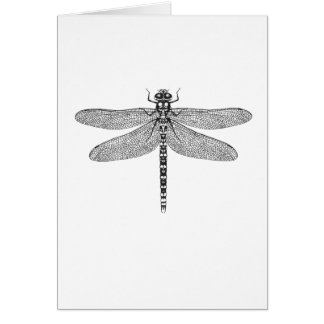 Carte de voeux d'art de libellule - bonne chance !