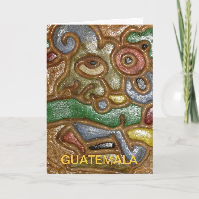 Carte de voeux d'art du Guatemala (Devant)