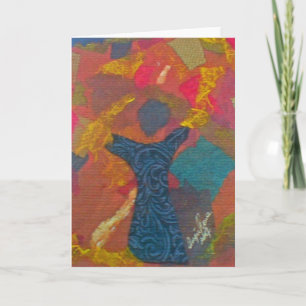 Carte de voeux d'art multimédia vierge