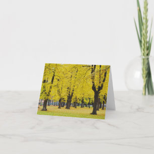 Carte de voeux d'automne