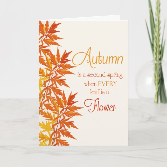 Carte de voeux d'automne (Devant)