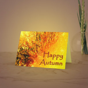Carte de voeux d'automne